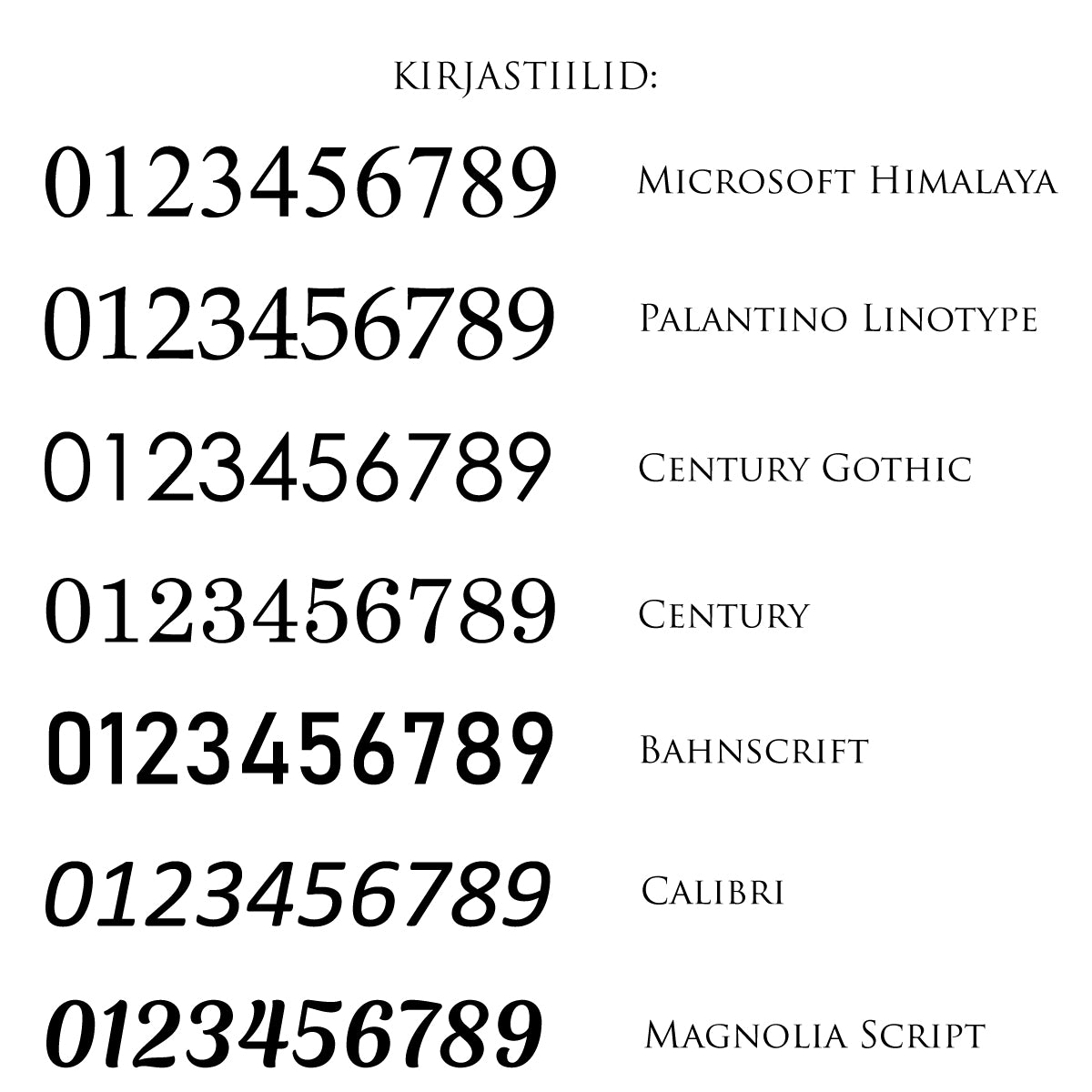 Lauanumbrid akrüülist HELEROOSA #4