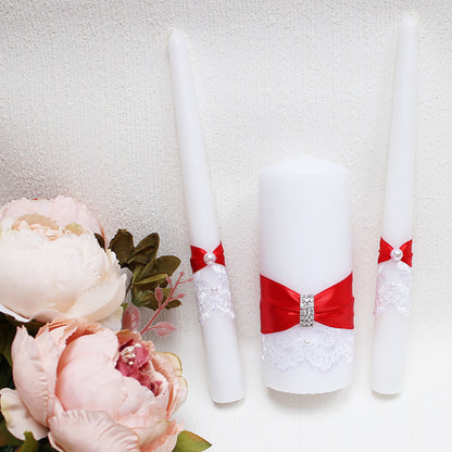 Küünalde komplekt Punane elegantsus